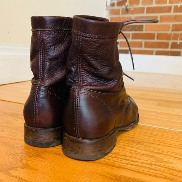 Nice! $428 Women's FRYE Sabrina 6G Lace-up LEATHER BOOTS Size 8 - Picture 6 of 16